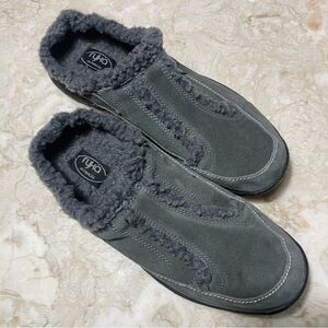 RYKA Liliana Suede Luxury Cozy Grey Clogs Sz 12